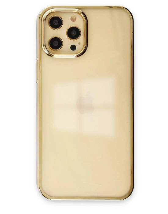 Newface iPhone 12 Pro Max Kılıf Element Silikon - Gold