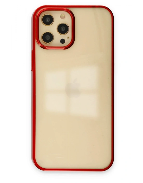 Newface iPhone 12 Pro Max Kılıf Element Silikon - Kırmızı