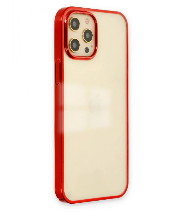 Newface iPhone 12 Pro Max Kılıf Element Silikon - Kırmızı