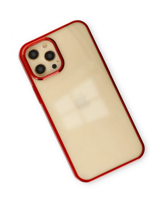 Newface iPhone 12 Pro Max Kılıf Element Silikon - Kırmızı