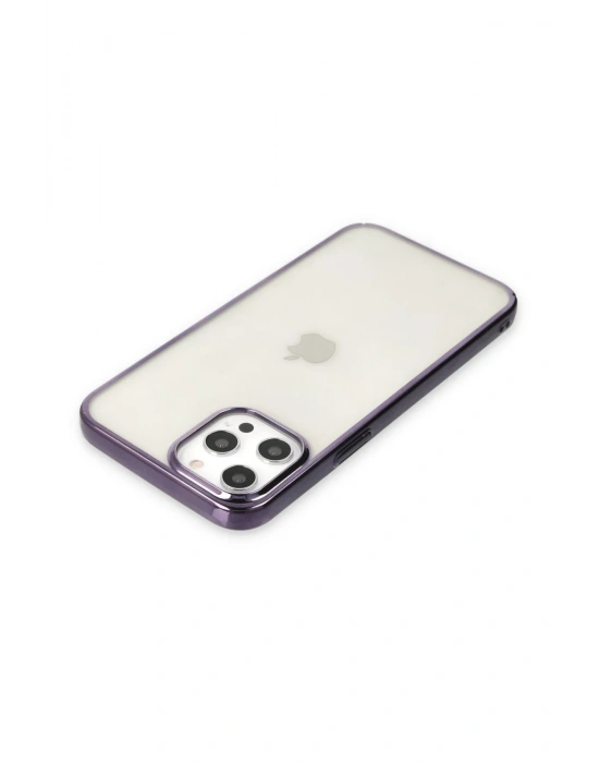 Newface iPhone 12 Pro Max Kılıf Element Silikon - Mor