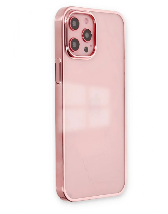 Newface iPhone 12 Pro Max Kılıf Element Silikon - Pembe