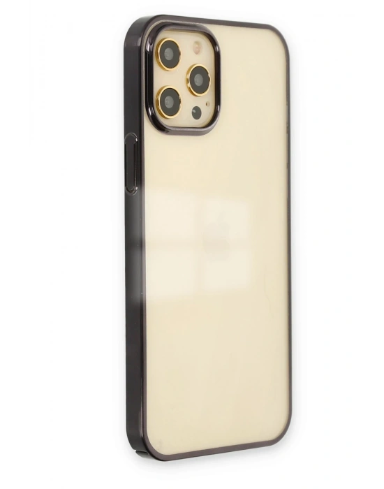 Newface iPhone 12 Pro Max Kılıf Element Silikon - Siyah