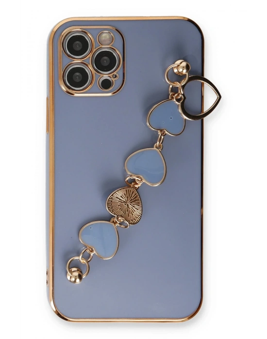 Newface iPhone 12 Pro Max Kılıf Esila Silikon - Gri