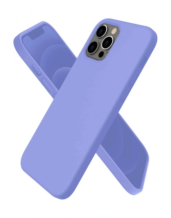 Newface iPhone 12 Pro Max Kılıf First Silikon - Mor