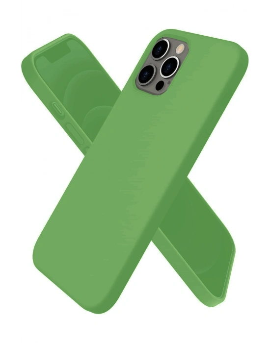 Newface iPhone 12 Pro Max Kılıf First Silikon - Yeşil