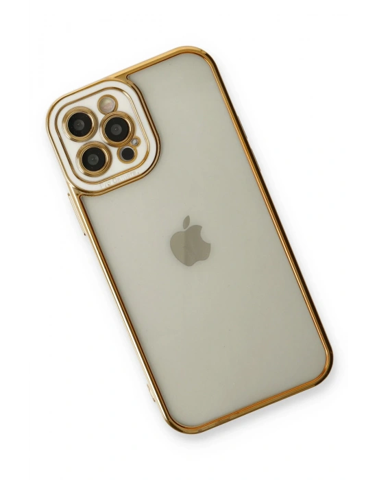 Newface iPhone 12 Pro Max Kılıf Liva Lens Silikon - Beyaz