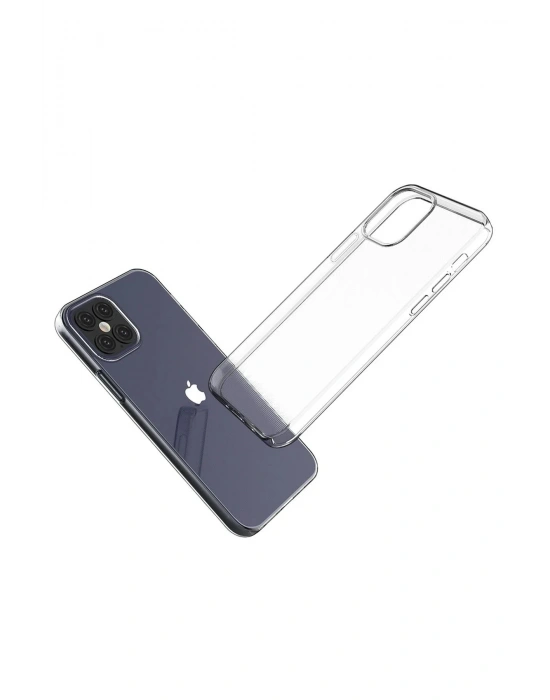Newface iPhone 12 Pro Max Kılıf Lüx Şeffaf Silikon