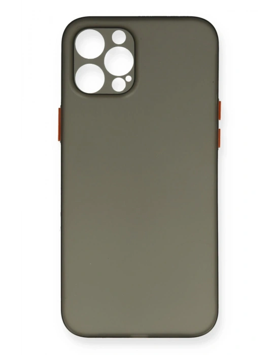 Newface iPhone 12 Pro Max Kılıf PP Ultra İnce Kapak - Gri