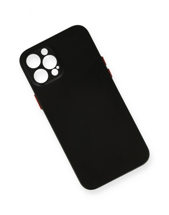 Newface iPhone 12 Pro Max Kılıf PP Ultra İnce Kapak - Siyah