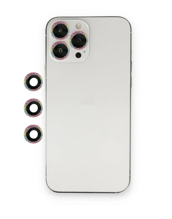 Newface iPhone 12 Pro Shine Kamera Lens - Rainbow