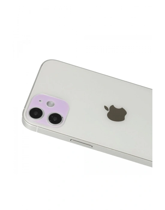 Newface iPhone 12 Rainbow Kamera Lens Koruma Cam - Mor