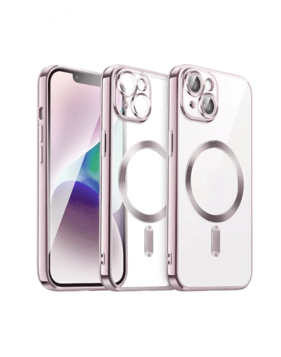 Newface iPhone 13 Kılıf Kross Magneticsafe Kapak - Rose