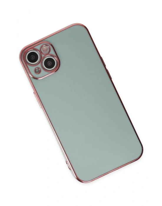 Newface iPhone 13 Kılıf Volet Silikon - Açık Yeşil