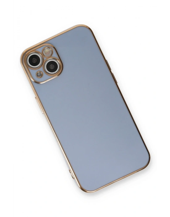 Newface iPhone 13 Kılıf Volet Silikon - Mavi