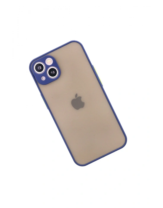 Newface iPhone 13 Mini Kılıf Montreal Silikon Kapak - Lacivert