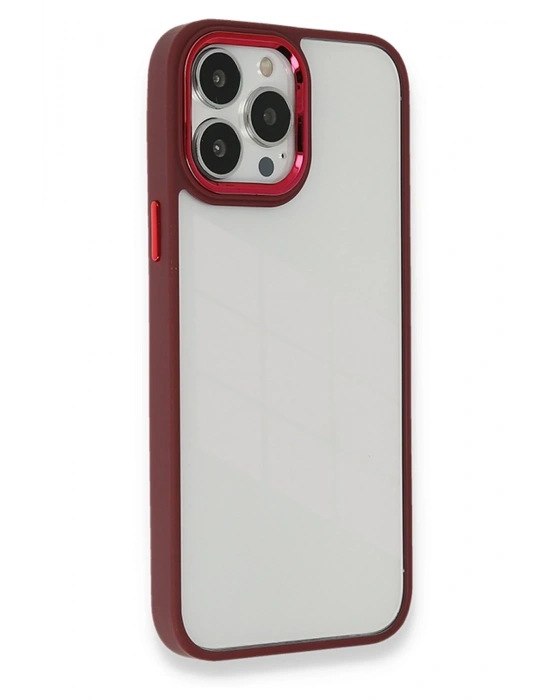 Newface iPhone 13 Pro Kılıf Dora Kapak - Kırmızı