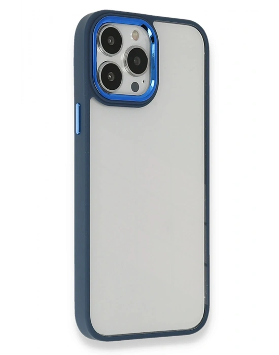 Newface iPhone 13 Pro Kılıf Dora Kapak - Mavi