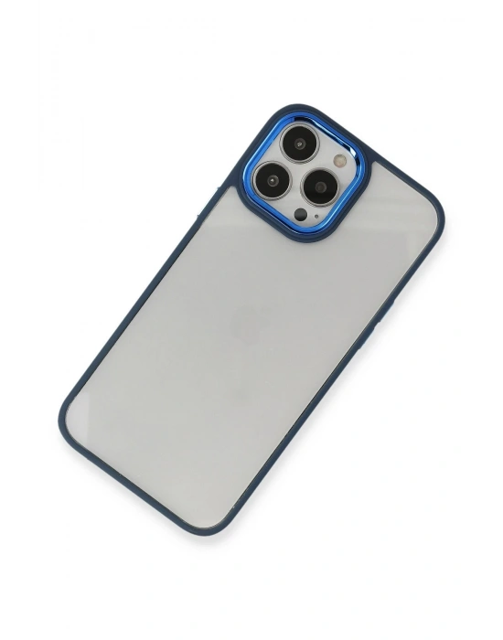 Newface iPhone 13 Pro Kılıf Dora Kapak - Mavi