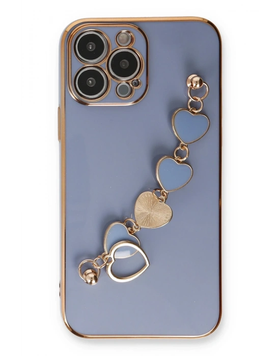 Newface iPhone 13 Pro Kılıf Esila Silikon - Gri