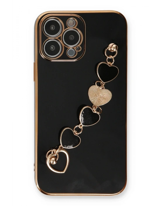 Newface iPhone 13 Pro Kılıf Esila Silikon - Siyah