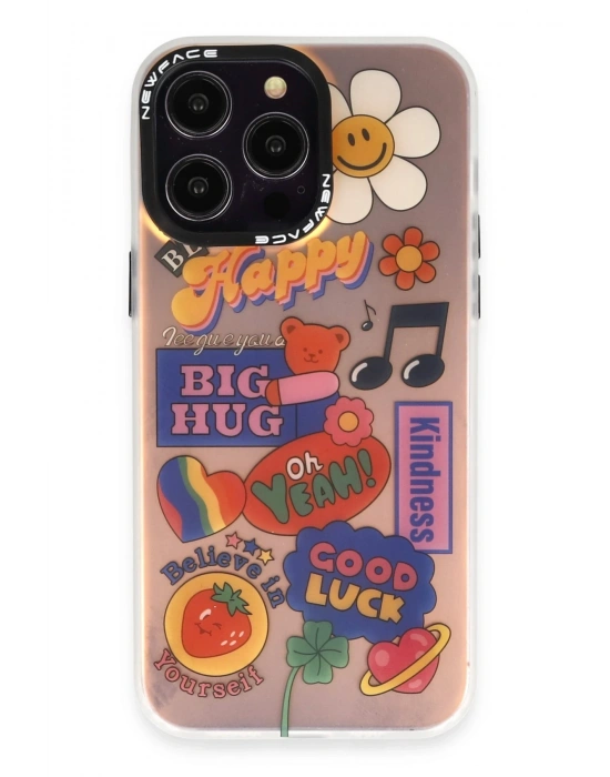 Newface iPhone 13 Pro Kılıf Estoril Desenli Kapak - Estoril - 15