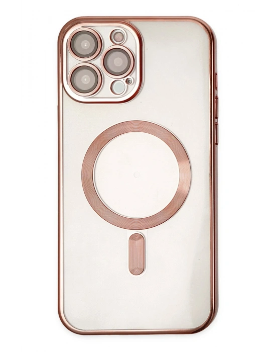 Newface iPhone 13 Pro Kılıf Kross Magneticsafe Kapak - Rose