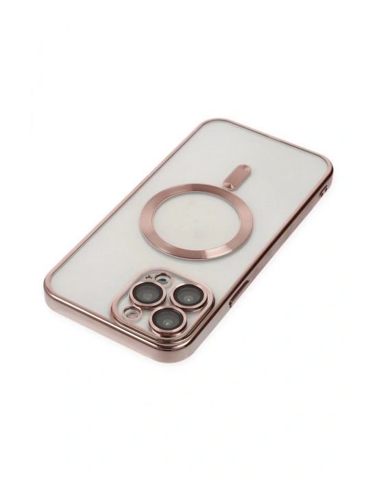 Newface iPhone 13 Pro Kılıf Kross Magneticsafe Kapak - Rose