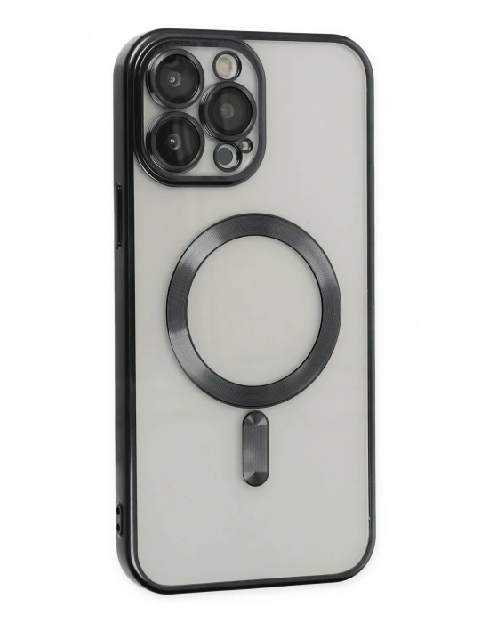 Newface iPhone 13 Pro Kılıf Kross Magneticsafe Kapak - Siyah