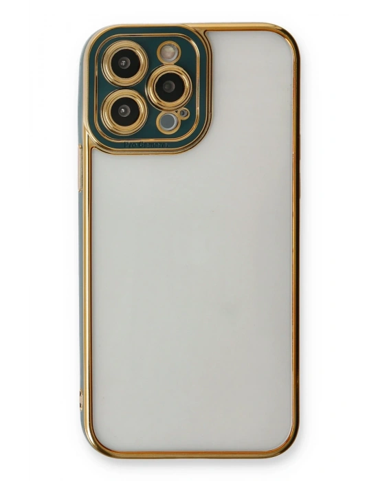 Newface iPhone 13 Pro Kılıf Liva Lens Silikon - Yeşil