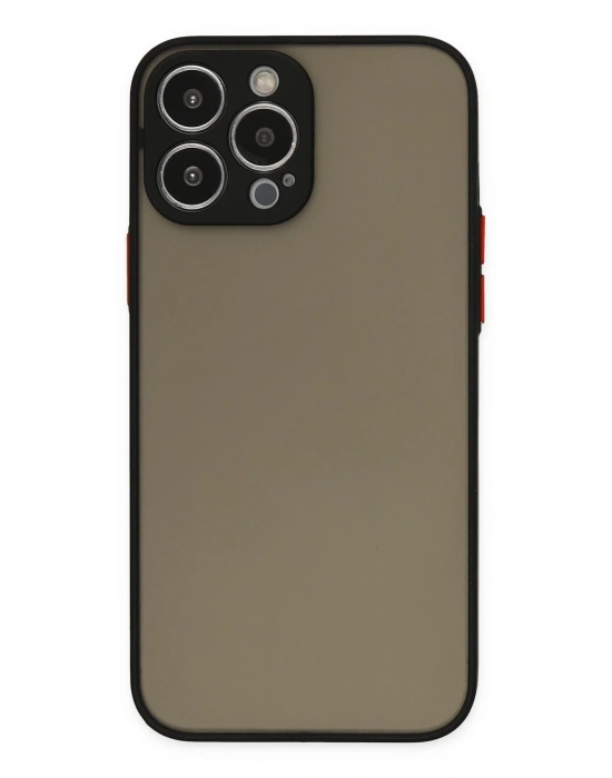 Newface iPhone 13 Pro Kılıf Montreal Silikon Kapak - Siyah