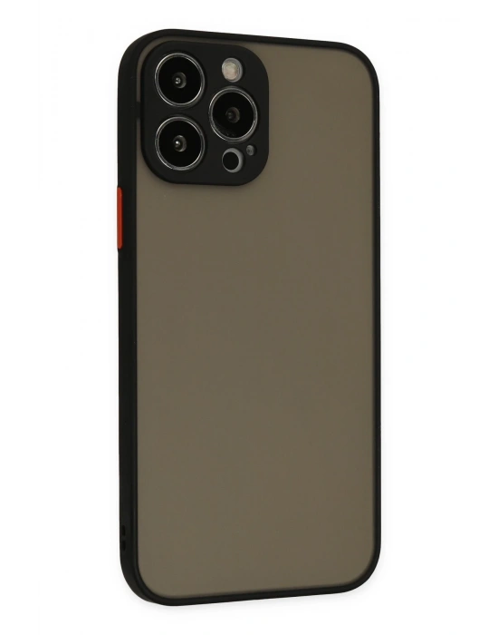 Newface iPhone 13 Pro Kılıf Montreal Silikon Kapak - Siyah