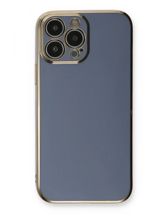 Newface iPhone 13 Pro Kılıf Volet Silikon - Mavi