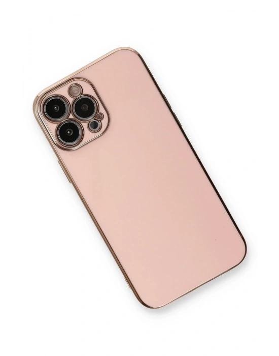 Newface iPhone 13 Pro Kılıf Volet Silikon - Pembe