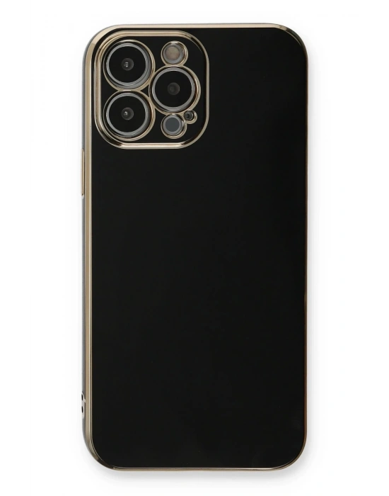 Newface iPhone 13 Pro Kılıf Volet Silikon - Siyah