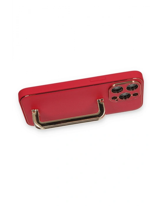 Newface iPhone 13 Pro Max Kılıf Coco Elit Kapak - Kırmızı