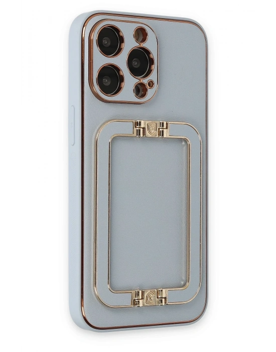 Newface iPhone 13 Pro Max Kılıf Coco Elit Kapak - Turkuaz