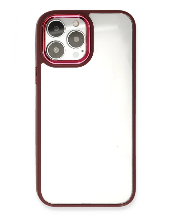 Newface iPhone 13 Pro Max Kılıf Dora Kapak - Kırmızı