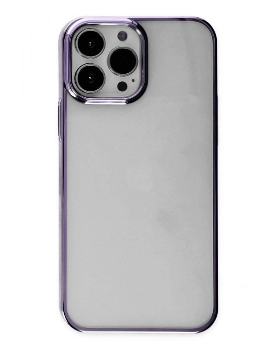 Newface iPhone 13 Pro Max Kılıf Element Silikon - Mor