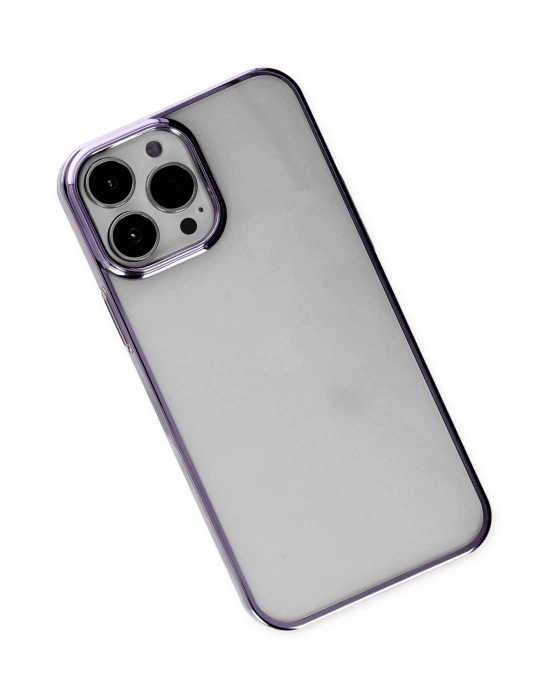 Newface iPhone 13 Pro Max Kılıf Element Silikon - Mor