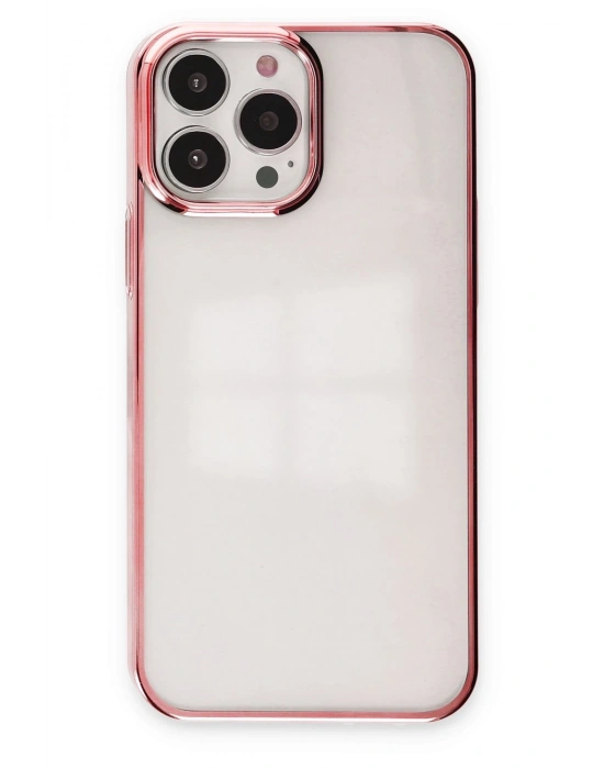 Newface iPhone 13 Pro Max Kılıf Element Silikon - Pembe