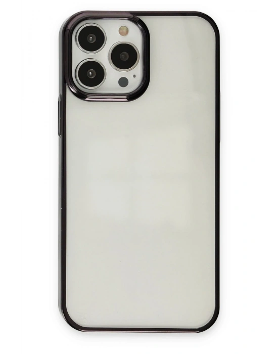 Newface iPhone 13 Pro Max Kılıf Element Silikon - Siyah