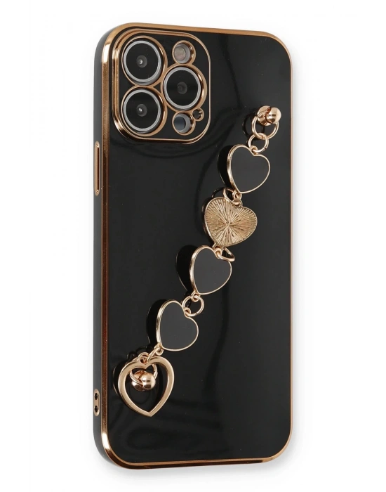 Newface iPhone 13 Pro Max Kılıf Esila Silikon - Siyah