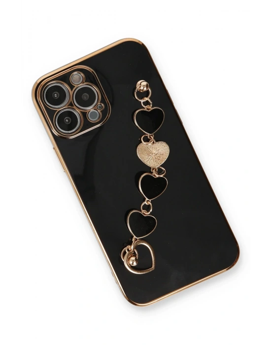 Newface iPhone 13 Pro Max Kılıf Esila Silikon - Siyah