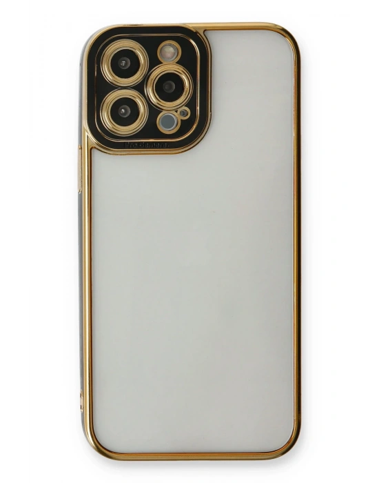 Newface iPhone 13 Pro Max Kılıf Liva Lens Silikon - Siyah