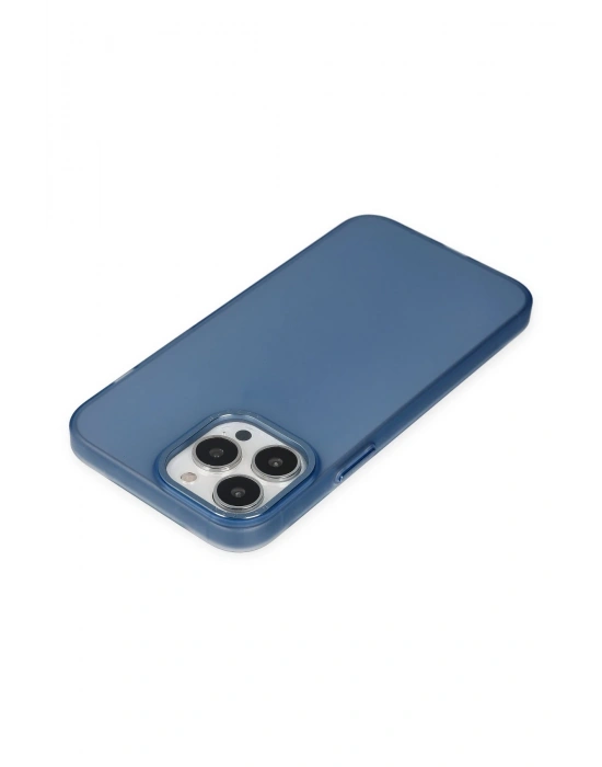 Newface iPhone 13 Pro Max Kılıf Modos Metal Kapak - Lacivert