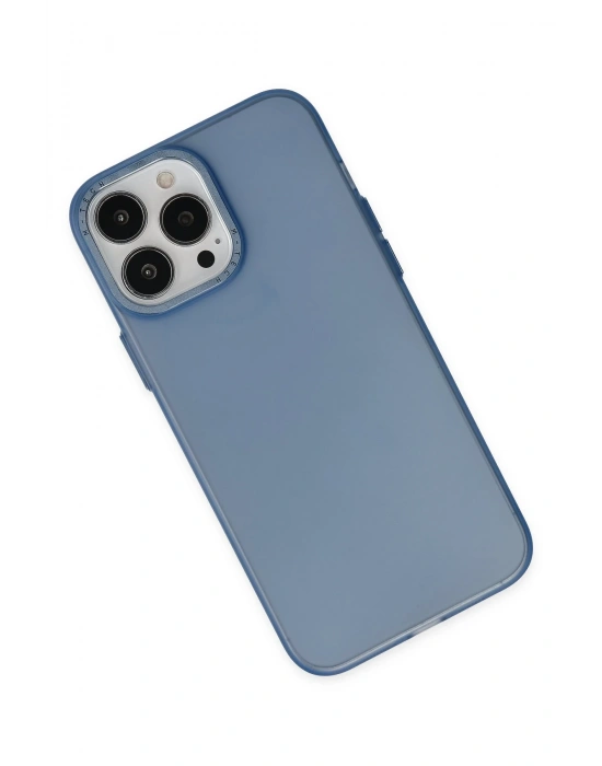 Newface iPhone 13 Pro Max Kılıf Modos Metal Kapak - Lacivert