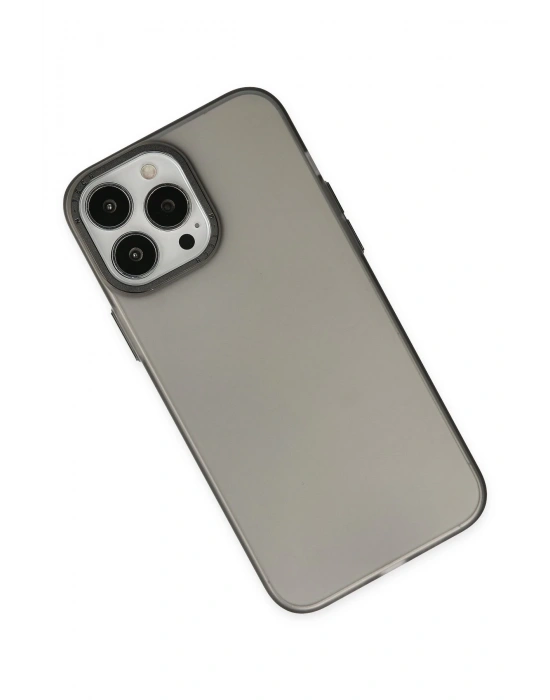 Newface iPhone 13 Pro Max Kılıf Modos Metal Kapak - Siyah