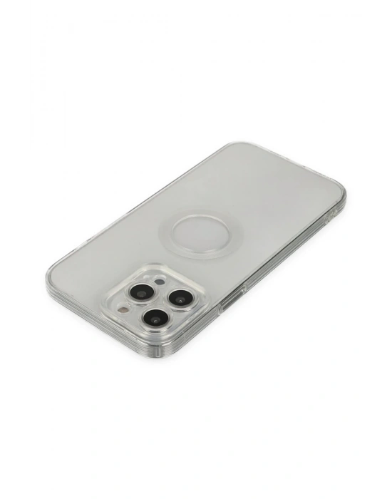 Newface iPhone 13 Pro Max Kılıf Santa Lens Silikon - Şeffaf