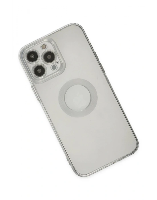 Newface iPhone 13 Pro Max Kılıf Santa Lens Silikon - Şeffaf